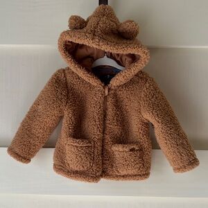 12m Cozy Sherpa Brown Teddy Bear Hoodie 7 for all of man kind